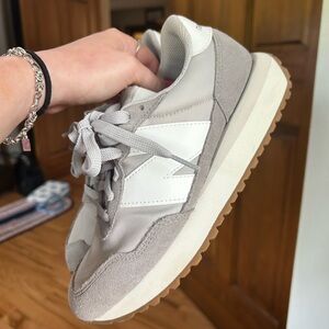 New Balance Women's Gray and White 237 Sneakers